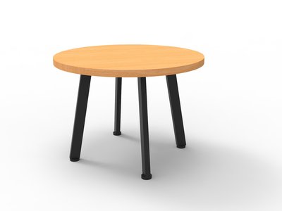 01 Eternity Round Coffee Table 600 Beech Bk
