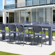 Vegas 8 Seater Dining Set with Marcel Chairs