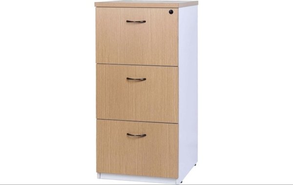 Hunter Oak 3 Drawer Filing Cabinet
