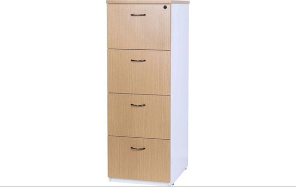 Hunter Oak 4 Drawer Filing Cabinet