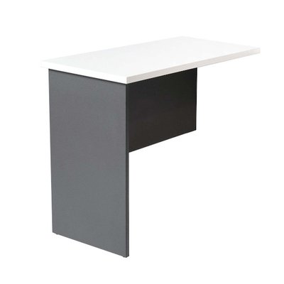 Rapid White & Ironstone Desk Return 12