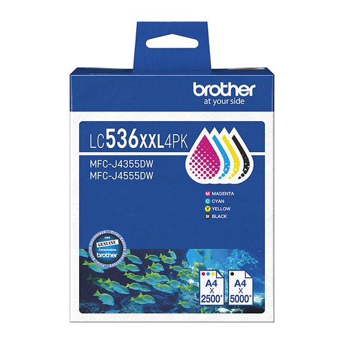 Brother LC-536XXL BCMY Pack