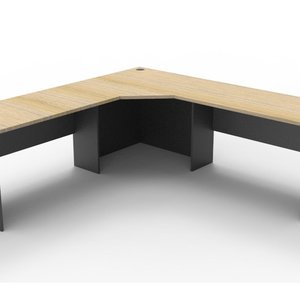 Rapid Oak 2121 Corner Workstation