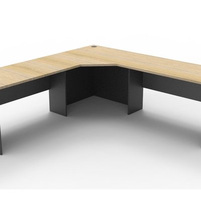 Rapid Oak 2121 Corner Workstation