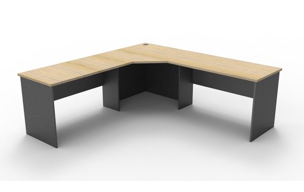 Rapid Oak 2121 Corner Workstation