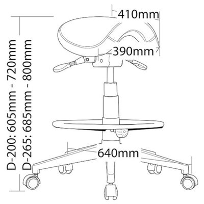 Saddle Drafting Chair