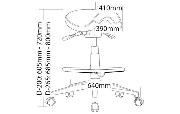 Saddle Drafting Chair