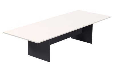 Rapid White & Ironstone Boardroom Table 3200