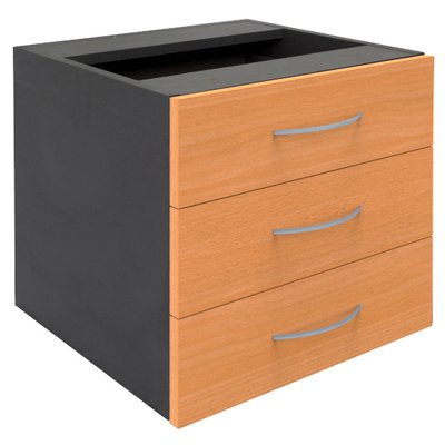 Rapid Fixed 3 Drawer Pedestal