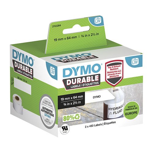 DY LW Dur MP Label 19x64mm NP
