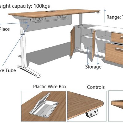 Potenza Electric Height Adjustable Desk 20
