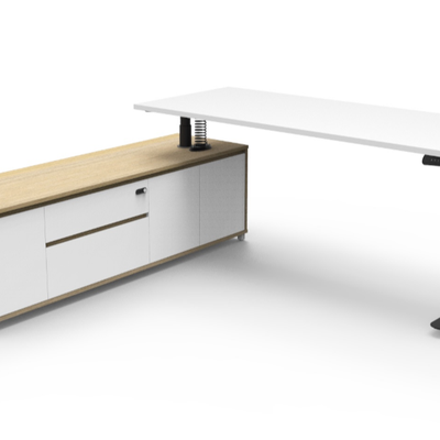 Halo+ Executive Desk 189 - Left Hand Side Configuration