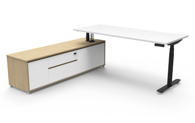 Halo+ Executive Desk 217 - Left Hand Side Configuration