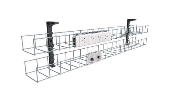 Dual Tier Cable Basket Kit
