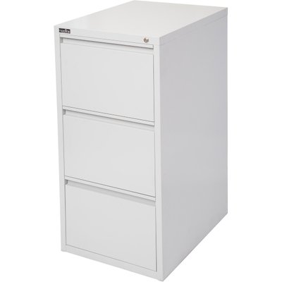 Go 3 Drawer Metal Filing Cabinet