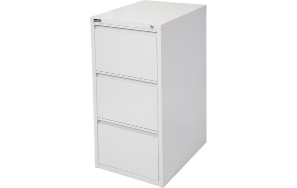 Go 3 Drawer Metal Filing Cabinet
