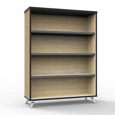 Infinity Bookcase Natural Oak 1200