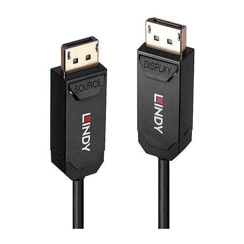Lindy 10m Fibre Optic DP Cable