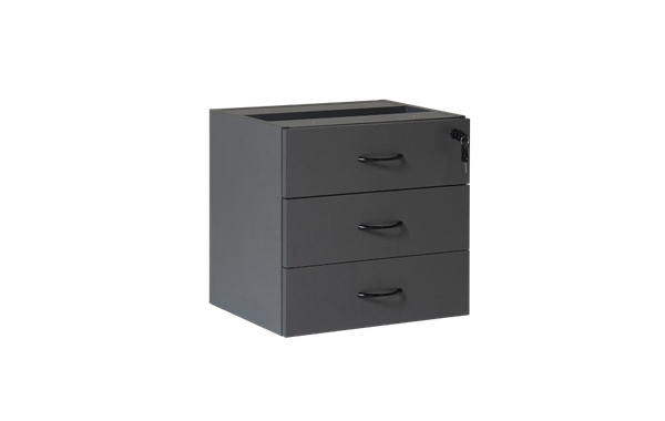 Rapid Ironstone Fixed 3 Drawer Pedestal