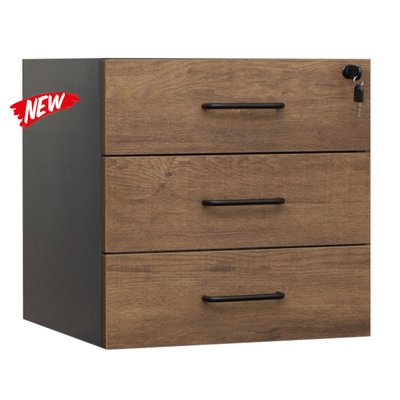 Regal Walnut 3 Drawer Box