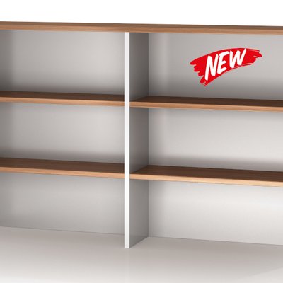 Virginia Walnut Overhead Hutch 1800