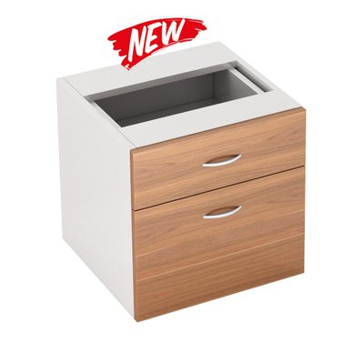 Virginia Walnut 2D 1F Fixed Draw Box