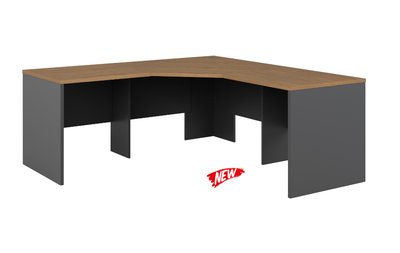 Regal Walnut 3 Piece Workstation 1800