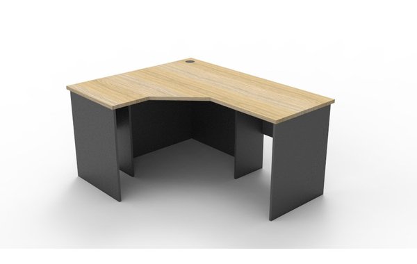 Rapid Oak 1215 Corner Workstation