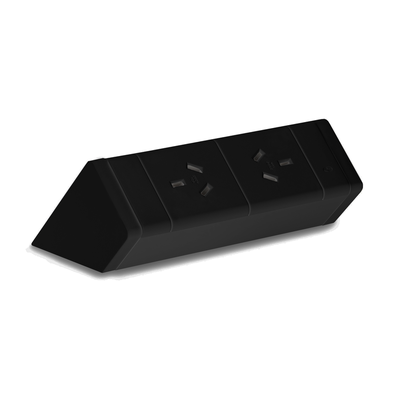 Power Rail 2 GPO Black 2 GPO Only