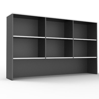 Rapid White & Ironstone 1800 Overhead Hutch