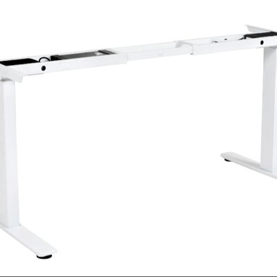 Hunter Height Adjustable Electric Desk White Frame