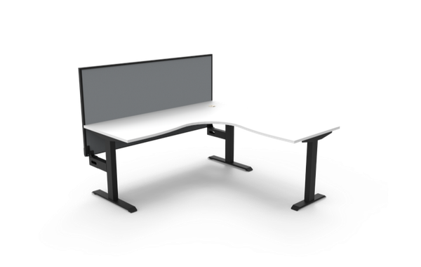 Boost Static 1500 x 1500 Desk with Screen