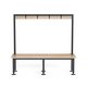 Bench Seat With Overhead Hanging Rail