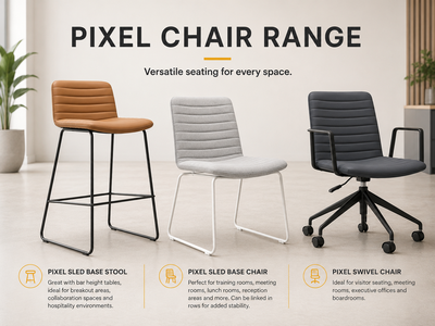 Pixel Chair Range: A Versatile Seating Solution For Modern Workspaces