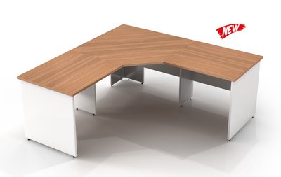 Virginia Walnut 3 Piece Workstation 1800