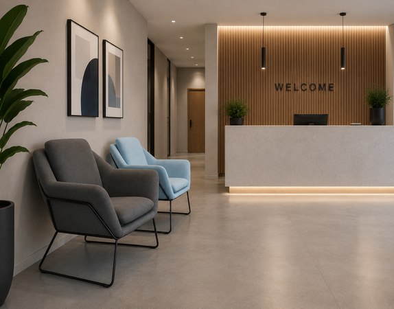 Reception Lounge Seating For Modern Office Waiting Areas