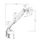 Executive Single Gas Spring Monitor Arm