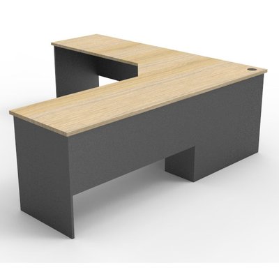 Rapid Oak 1821 Corner Workstation